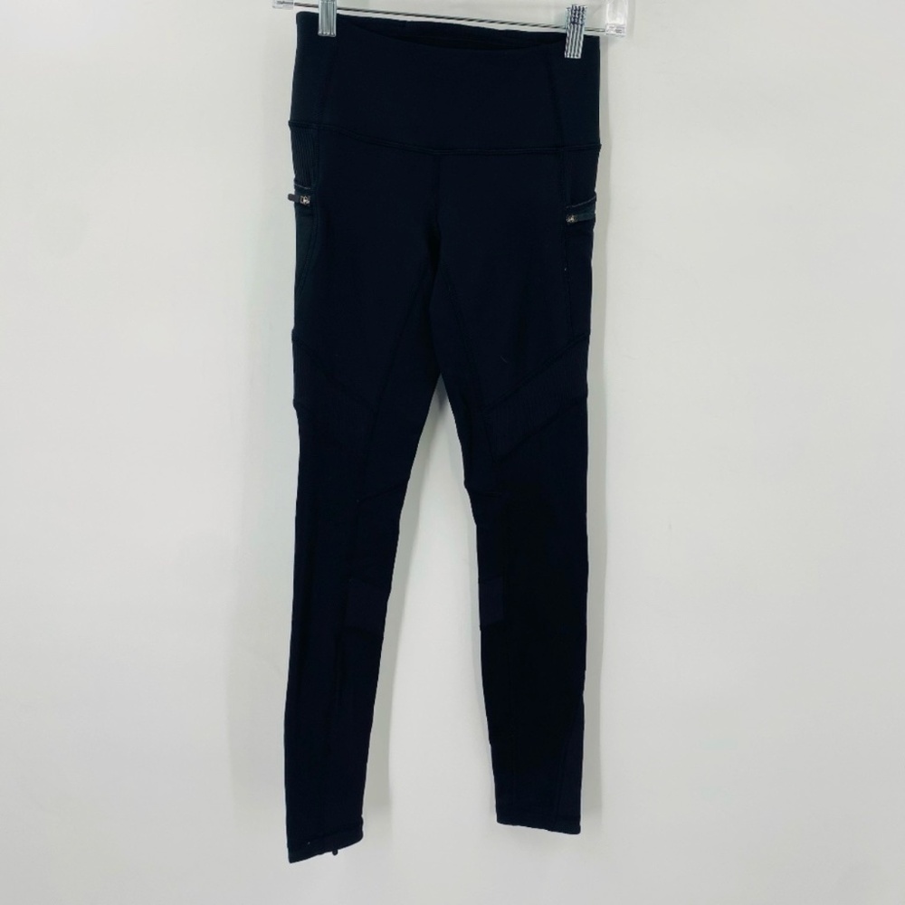Lululemon High Rise Compression Running Leggings Black Size 2